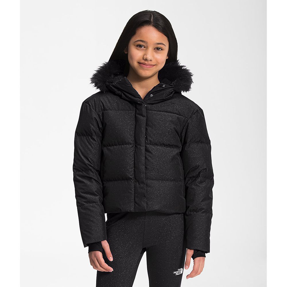 The North Face Jackets Girls Australia - The North Face Printed Dealio City Black (XFC-765928)